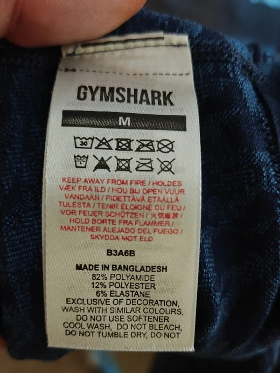 Gymshark Deep Navy Textured High-Rise Leggings - Picture 5 of 5